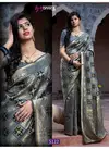Grey Colour Subhvastra Rajwadi Vol 1 Designer Party Wear Banarasi Silk Saree Collection 5122